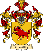 Irish Family Coat of Arms (v.25a) O'Malley