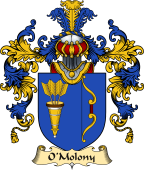 Irish Family Coat of Arms (v.25a) O'Molony or Mullowney