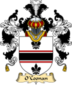 Irish Family Coat of Arms (v.25a) O'Coonan or Conan