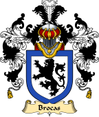 Scottish Family Coat of Arms (v.25) Brokkas or Brocas