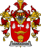 Irish Family Coat of Arms (v.25b) Hanraghan or O'Hanraghan