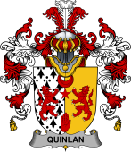 Irish Family Coat of Arms (v.25b) Quinlan or O'Quinlevan