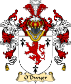 Irish Family Coat of Arms (v.25a) O'Dwyer