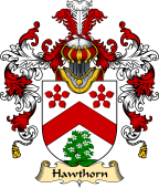 Scottish Family Coat of Arms (v.25) Hawthorn