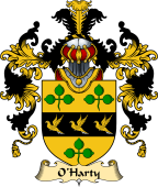Irish Family Coat of Arms (v.25a) O'Harty