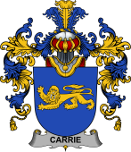 Irish Family Coat of Arms (v.25b) Carrie or O'Carrie